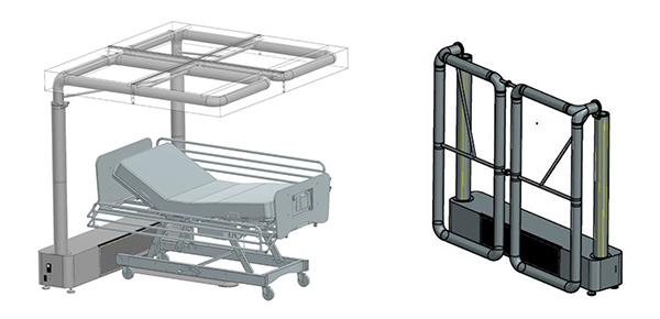 Product solution: "Baldachin", virus protection in patient rooms